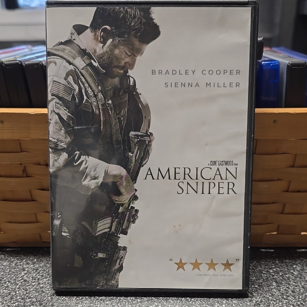 Warner Bros. American Sniper DVD - Black and White Cover